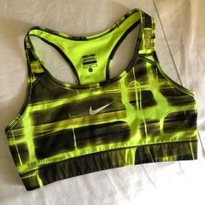 NIKE PRO DRI-FIT Neon Racer Back Sports Bra
